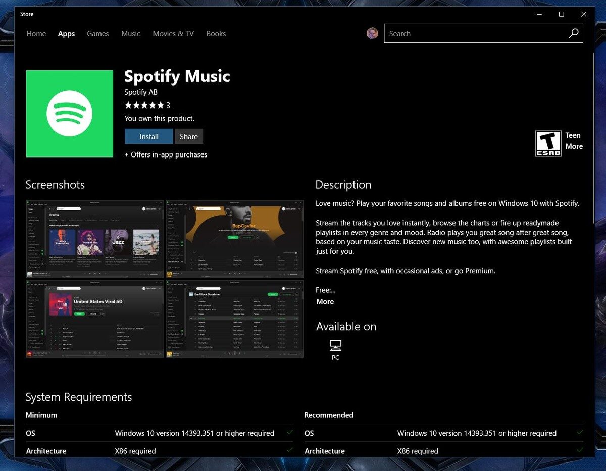 spotify-windows-store